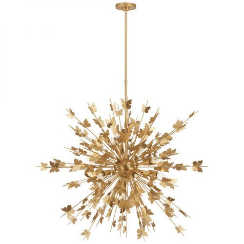Visual Comfort & Co. Signature Collection Farfalle Large Chandelier, 18-Light, Gild, 40"W (JN 5502G CTXJF) 