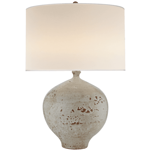 Visual Comfort & Co. Signature Collection Gaios Table Lamp, 1-Light, Pharaoh White, Linen Shade, 30.5"H (ARN 3610PHW-L 2K3QK) 
