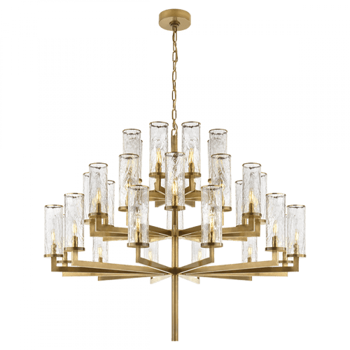 Visual Comfort & Co. Signature Collection Liaison Chandelier, 32-Light, Antique Burnished Brass, 47.5"W (KW 5202AB-CRG 2R5ZQ) 
