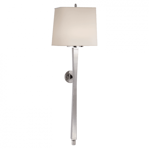 Visual Comfort & Co. Signature Collection Edie Baluster Wall Sconce, 2-Light, Polished Nickel, Natural Paper Shade, 32.75"H (TOB 2741PN-NP 2R441) 