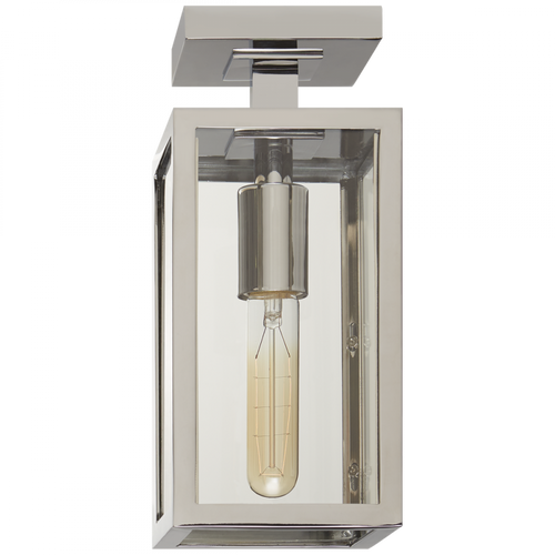 Fresno Semi-Flush Mount, 1-Light, Chrome, Clear Glass, 5"W (CHC 4036CH-CG CHPLD)