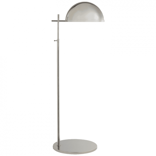 Visual Comfort & Co. Signature Collection Dulcet Pharmacy Floor Lamp, 1-Light, Polished Nickel, Polished Nickel Shade, 54.5"H (KW 1240PN-PN CHVFT) 
