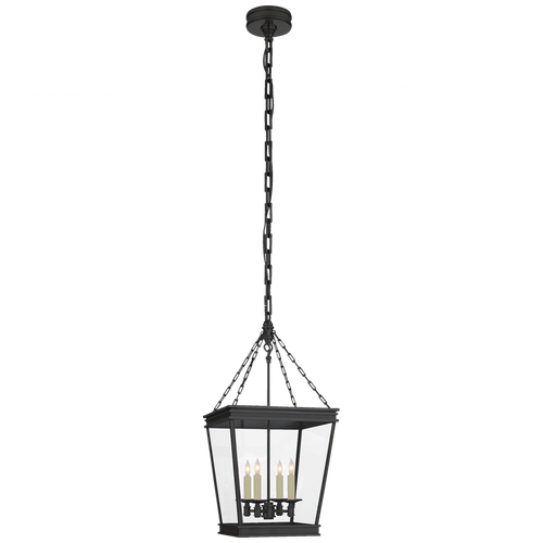 Launceton Lantern Pendant, 4-Light, Bronze, Clear Glass, 12.5"W (CHC 5610BZ-CG CLR6Y)