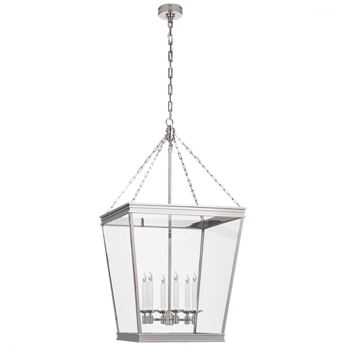 Launceton Lantern Pendant, 6-Light, Polished Nickel, Clear Glass, 24"W (CHC 5612PN-CG CLW4D)
Visual Comfort & Signature Collection
