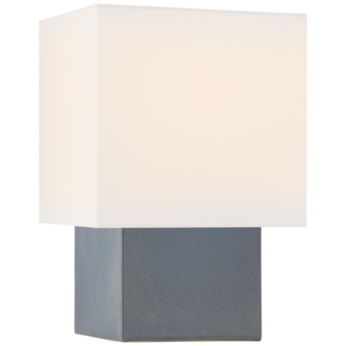 Pari Table Lamp, 1-Light, Square, Cloudy Blue, Linen Square Shade, 18"H (KW 3676CLB-L CPXRL)