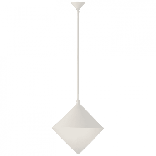Visual Comfort & Co. Signature Collection Sarnen Pendant, 1-Light, Matte White, White Glass, 18.25"W (ARN 5357WHT-WG CPXU0) 