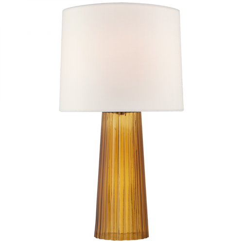 Danube Table Lamp, 1-Light, Amber, Linen Shade, 28.75"H (BBL 3120AMB-L CPYRR)