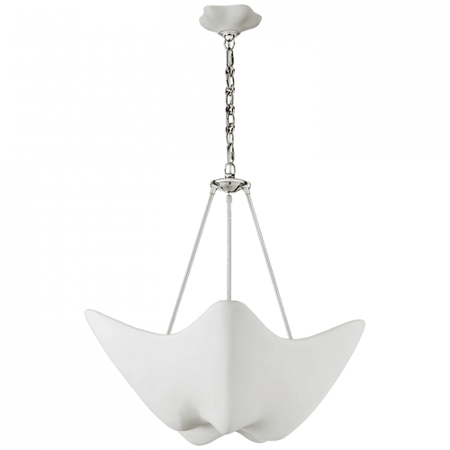 Visual Comfort & Co. Signature Collection Cosima Chandelier, 5-Light, Polished Nickel, 28"W (ARN 5428PN-PW CQ2QU) 