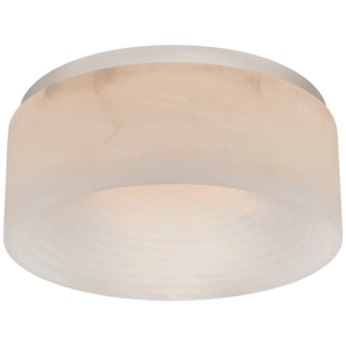 Visual Comfort & Co. Signature Collection Otto Flush Mount, LED, Polished Nickel, Alabaster, 12"W (KW 4902PN-ALB CTVKY) 