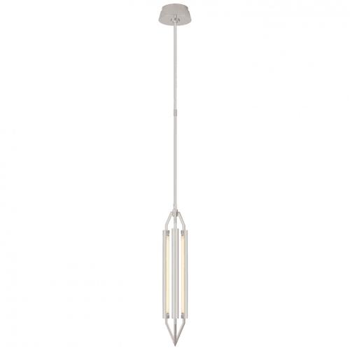 Visual Comfort & Co. Signature Collection Appareil Lantern Pendant, LED, Polished Nickel, 6"W (KW 5702PN CTVL4) 