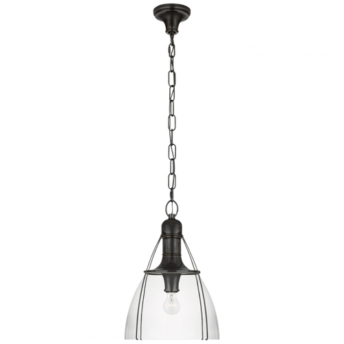 Prestwick Pendant, 1-Light, Bronze, Clear Glass, 14"W (CHC 5475BZ-CG CQ0RV)