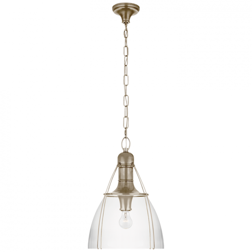 Prestwick Pendant, 1-Light, Antique Nickel, Clear Glass, 18"W (CHC 5476AN-CG CQ0T1)