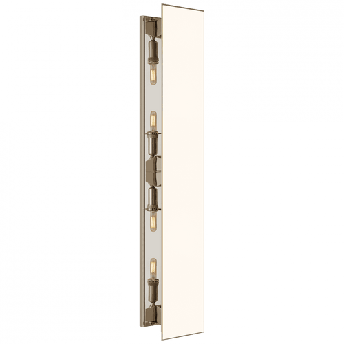 Visual Comfort & Co. Signature Collection Albertine Wall Sconce, 4-Light, Polished Nickel, White Glass, 38.5"H (TOB 2343PN-WG CTZGD) 