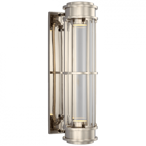 Visual Comfort & Co. Signature Collection Gracie Wall Sconce, LED, Polished Nickel, Clear Glass, 18.75"H (CHD 2486PN-CG CU0GC) 