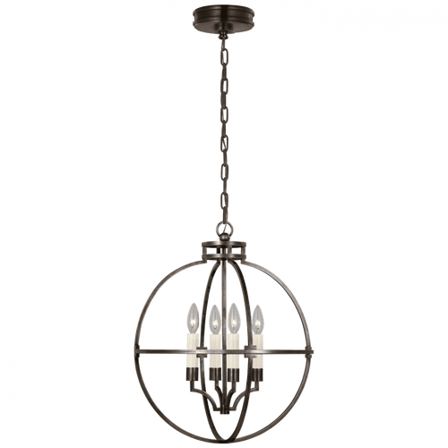 Visual Comfort & Co. Signature Collection Lexie Pendant, 4-Light, Globe, Bronze, 18"W (CHC 5516BZ CU1FC) 