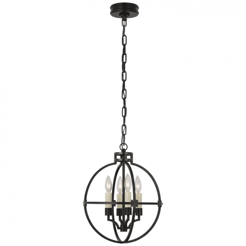 Visual Comfort & Co. Signature Collection Lexie Pendant, 4-Light, Globe, Bronze, 14"W (CHC 5515BZ CU1F7) 