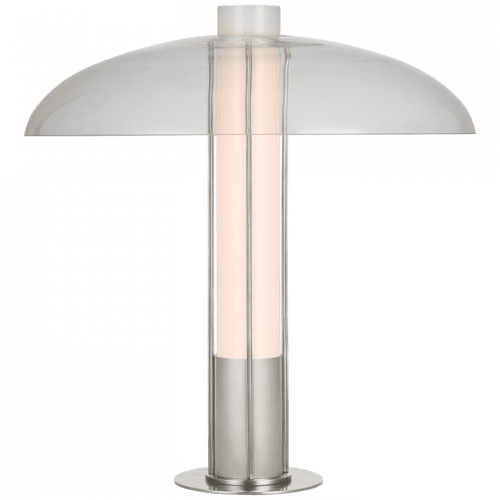 Visual Comfort & Co. Signature Collection Troye Table Lamp, 1-Light, Polished Nickel, Clear Glass, 19"H (KW 3420PN-CG CU2D9) 