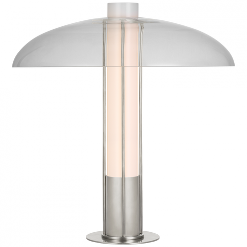 Troye Table Lamp, 1-Light, Polished Nickel, Clear Glass, 19"H (KW 3420PN-CG CU2D9)