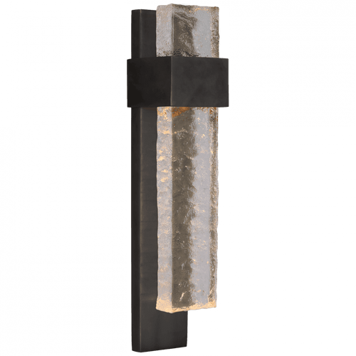 Visual Comfort & Co. Signature Collection Brock Medium Wall Sconce, 1-Light, LED, Clear, 14"H (S 2340BZ/CWG CU3CD) 