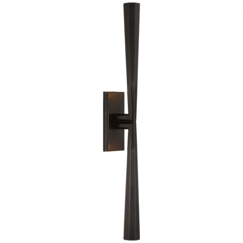 Visual Comfort & Co. Signature Collection Galahad Linear Wall Sconce, 1-Light, LED, Bronze, 25"H (TOB 2716BZ CU3D5) 