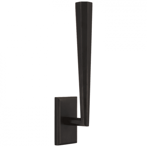 Visual Comfort & Co. Signature Collection Galahad Single Wall Sconce, 1-Light, LED, Bronze, 14.5"H (TOB 2712BZ CU3D4) 