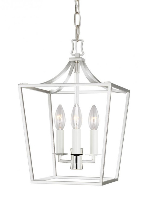 Southold Lantern, 3-Light, Polished Nickel, 15.75"H (CC1433PN 706U4J0)