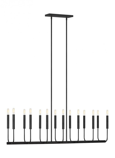 Brianna Chandelier, 14-Light, Aged Iron, 47.75"L (EC10614AI 706U3KG)
