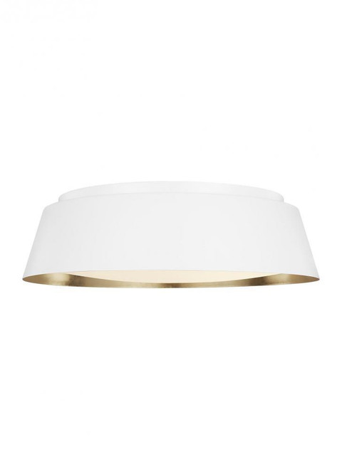 Visual Comfort & Co. Studio Collection Asher Large Flush Mount, 4-Light, Matte White, 19"W (EF1005MWT 706U3KL) 