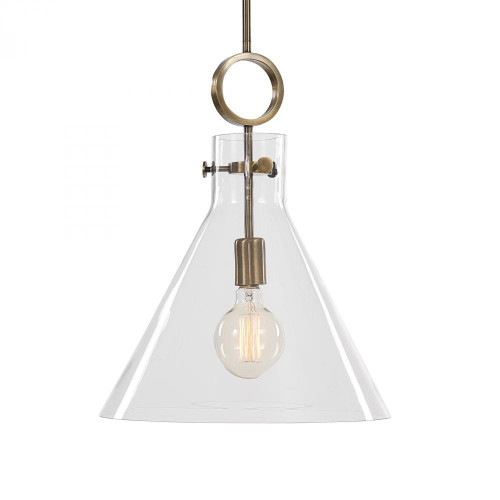 Uttermost Imbuto Pendant, 1-Light, Aged Brass, 14"W (21548 A6CPK) 