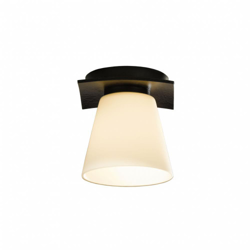 Hubbardton Forge Wren Semi-Flush Mount, 1-Light, Sterling, Opal Glass, 5.1"W (126601-SKT-85-GG0242 5D0RQY) 