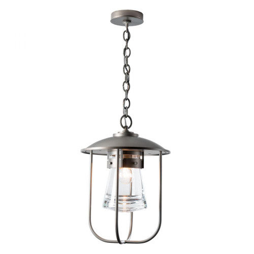 Erlenmeyer Outdoor Pendant, 1-Light, Coastal Natural Iron, Clear Glass, 12.1"W (356010-SKT-20-ZM0467 4T1G2A)