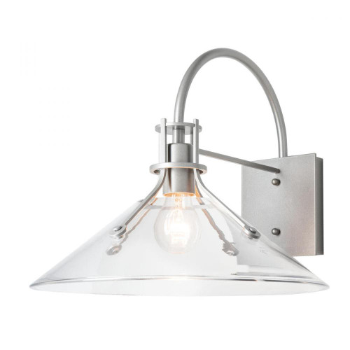 Henry Outdoor Wall Sconce, 1-Light, Coastal Bronze, Frosted Glass, 13"H (302714-SKT-75-FD0686 5CUNET)