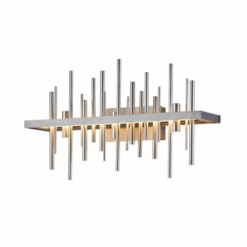 Hubbardton Forge Cityscape Wall Sconce, 1-Light, LED, Black, Sterling, 15.5"H (207915-LED-10-85 5DGY11) 