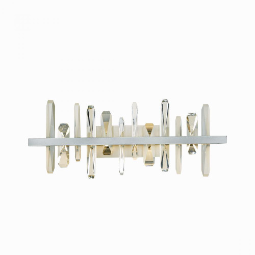Hubbardton Forge Solitude Wall Sconce, 1-Light, LED, Vintage Platinum, 10.75"H (207918-LED-82-CR 5DGY2E) 