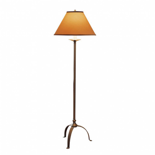 Hubbardton Forge Simple Lines Floor Lamp, 1-Light, Sterling, Natural Anna Shade, 58"H (242051-SKT-85-SF1755 5DH00Q) 