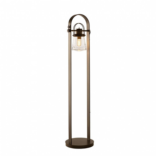 Hubbardton Forge Erlenmeyer Floor Lamp, 1-Light, Sterling, Clear Glass, 51"H (247810-SKT-85-ZM0467 5DH0YD) 