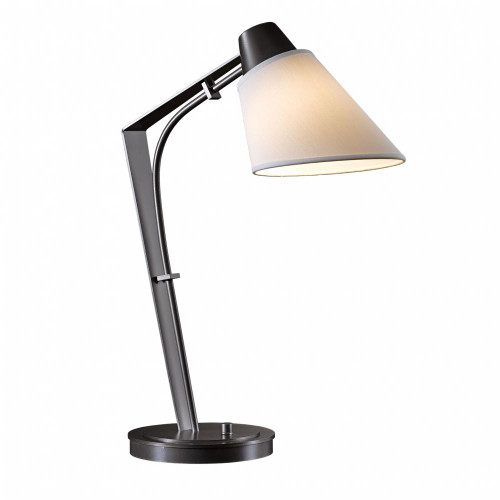 Reach Table Lamp, 1-Light, Sterling, Flax Shade, 21.9"H (272860-SKT-85-SE0700 5DKTVD)