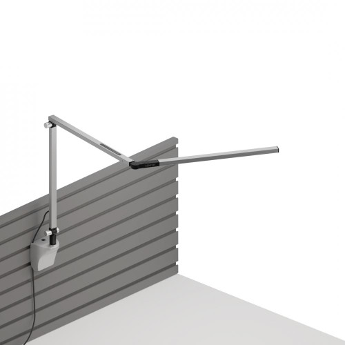 Z-Bar Mini Desk Lamp, Slatwall Mount, Warm Light, LED, Silver, 12.75"H (AR3100-WD-SIL-SLT 407UGL7)