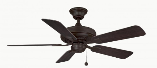 Fanimation Edgewood Ceiling Fan, 5-Blade, Dark Bronze, Dark Walnut Blades, 44"W (FP9044DZW KDPR) 