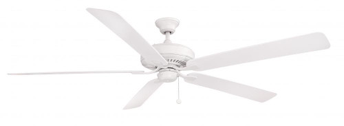 Fanimation Edgewood Ceiling Fan, 5-Blade, Matte White, Matte White Blades, 72"W (FP9072MWW KDQ5) 