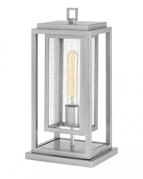 Hinkley Republic Medium Pier Mount Lantern, LED, Silver, 7"W (1007SI-LL 9Q7K1) 