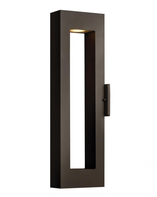 Hinkley Atlantis Outdoor Wall Lantern, LED, Dark Bronze, Light Bronze, 24"H (1644BZ-LL 9Q8HC) 