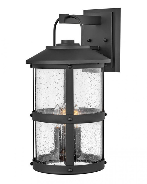 Hinkley Lakehouse Outdoor Wall Lantern, LED, Black, 19.75"H (2685BK-LL 9Q9FD) 