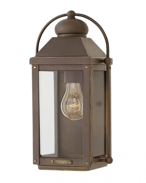 Hinkley Anchorage Outdoor Wall Mount Lantern, LED, Light Bronze, 13"H (1850LZ-LL 9Q8JD) 