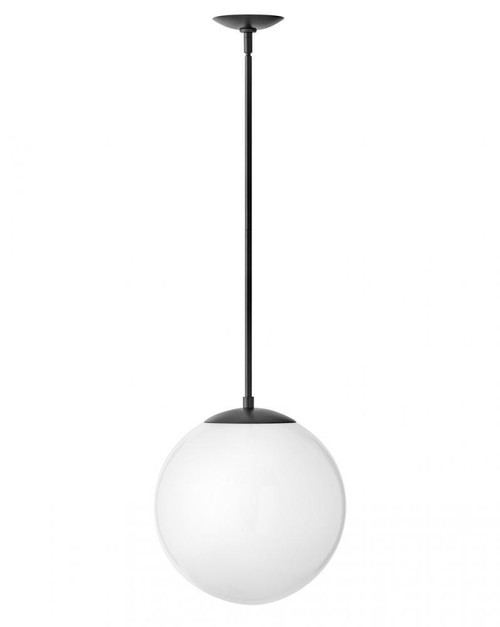 Hinkley Warby Medium Orb Pendant, 1-Light, Black, 14.25"H (3744BK-WH 9Q9HN) 
