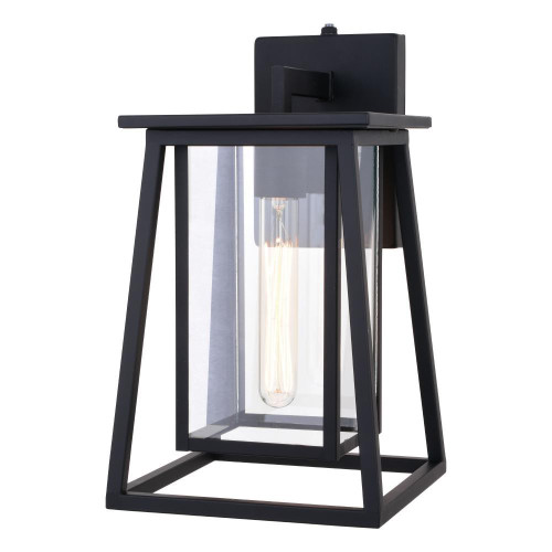 Vaxcel International Blackwell Outdoor Wall Sconce, 1-Light, Matte Black, 14"H (T0608 J8MY) 