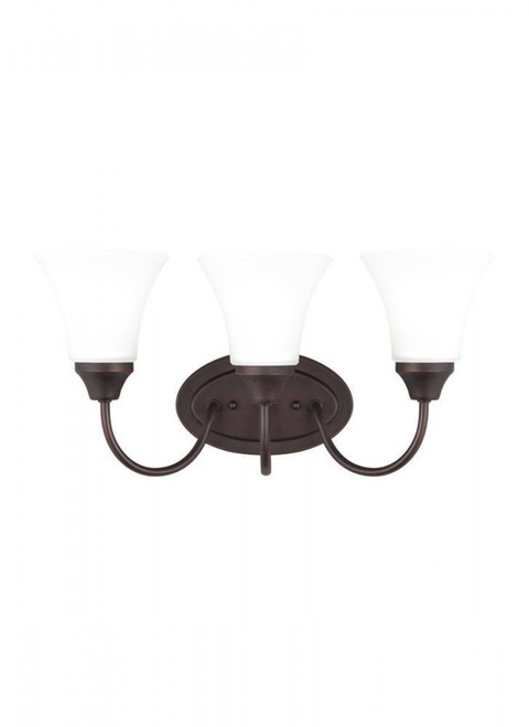 Generation Lighting Three Light Wall / Bath, Generation Lighting - Seagull 44807-710 A7UWD 