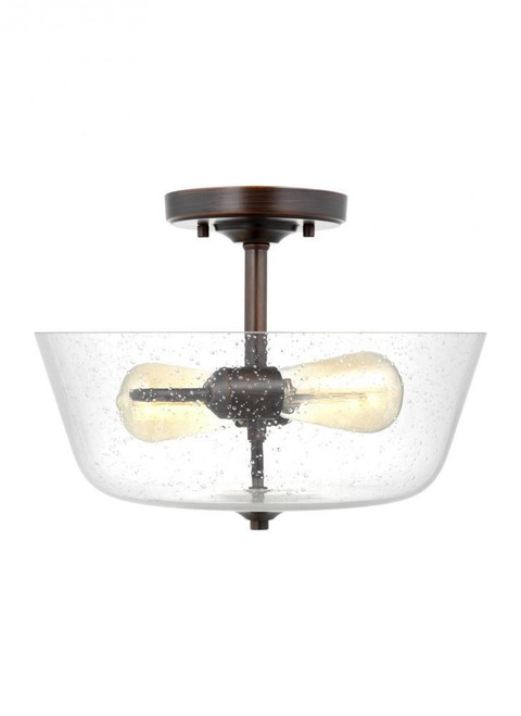 Generation Lighting Two Light Ceiling Semi-Flush Mount, Generation Lighting - Seagull 7714502-710 A7WUW 