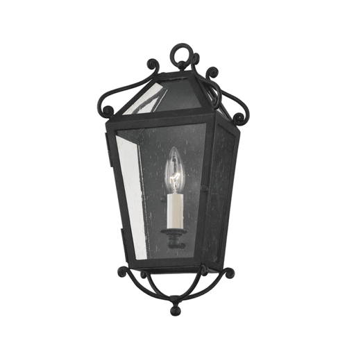 Troy Santa Barbara Outdoor Wall Sconce French Iron 8.5"W x 16.5"H 