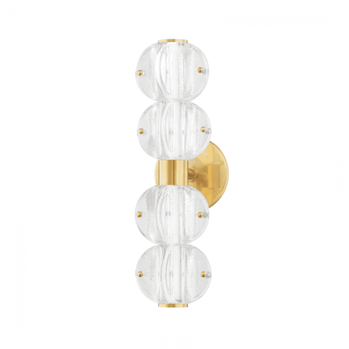 Hudson Valley Lindley Bath Vanity Light Brass 5"W x 16"H 